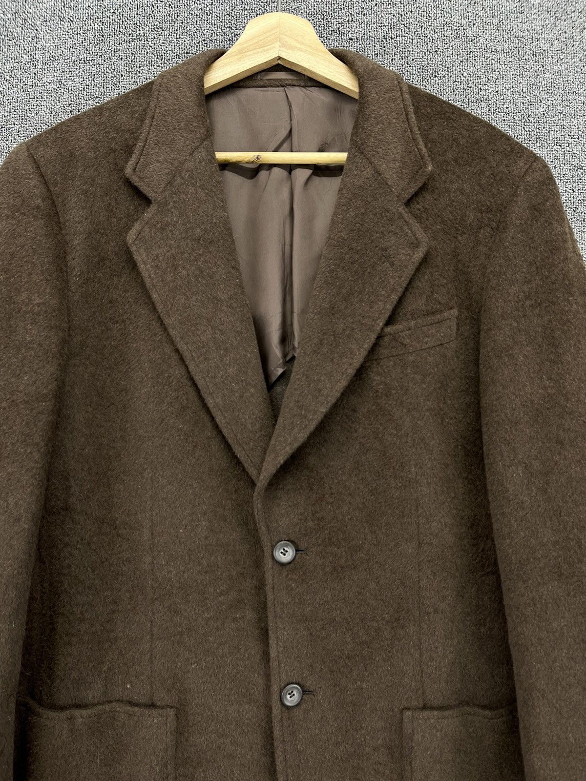 Lanvin Vintage Lanvin Classique Brown Wool Blazer Coats Jacket Size US L / EU 52-54 / 3 - 5 Thumbnail