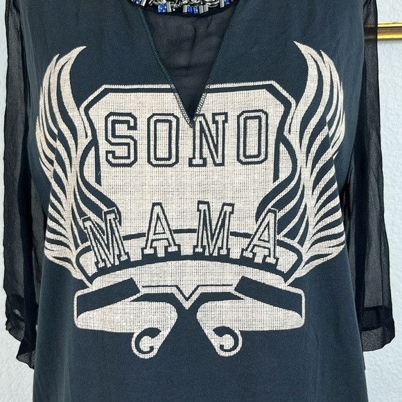 3.1 Phillip Lim 3.1 Phillip Lim Sonomama Oversize Tee with Beaded Collar She Size XS / US 0-2 / IT 36-38 - 6 Thumbnail