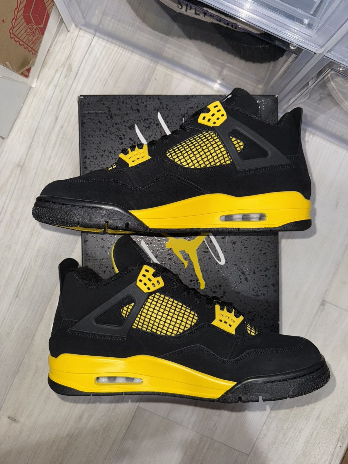 Jordan Brand Air Jordan 4 Retro Yellow Thunder Size US 13 / EU 46 - 3 Thumbnail