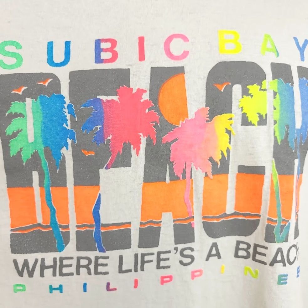 Vintage VINTAGE Subic Bay T Shirt Mens Size Large Philippines Tropical Palm Trees Size US L / EU 52-54 / 3 - 3 Thumbnail