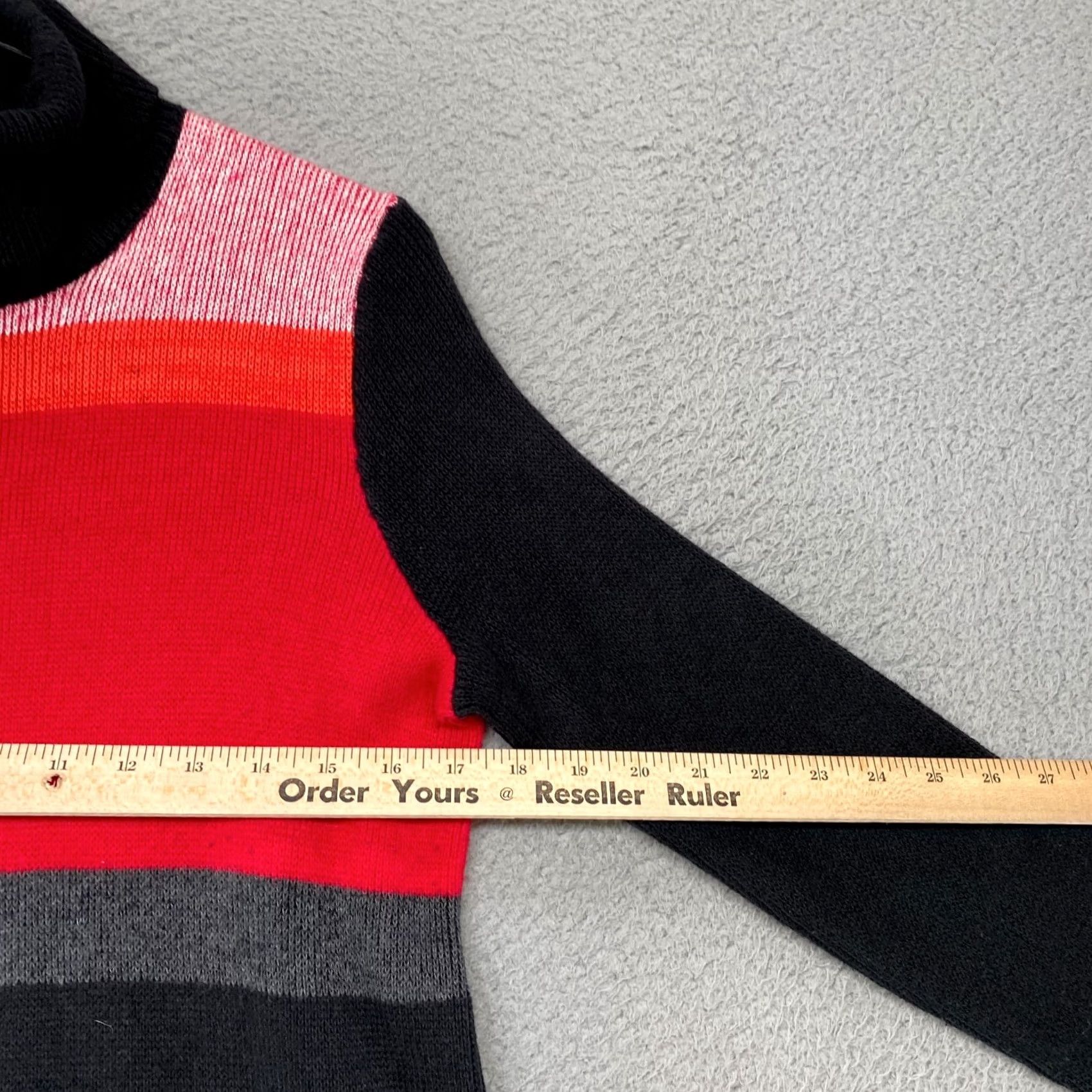 Free People Free People Sweater Dress XS Turtleneck Colorblock Black Red Winter Casual Womens Dress Size XS / US 0-2 / IT 36-38 - 5 Thumbnail
