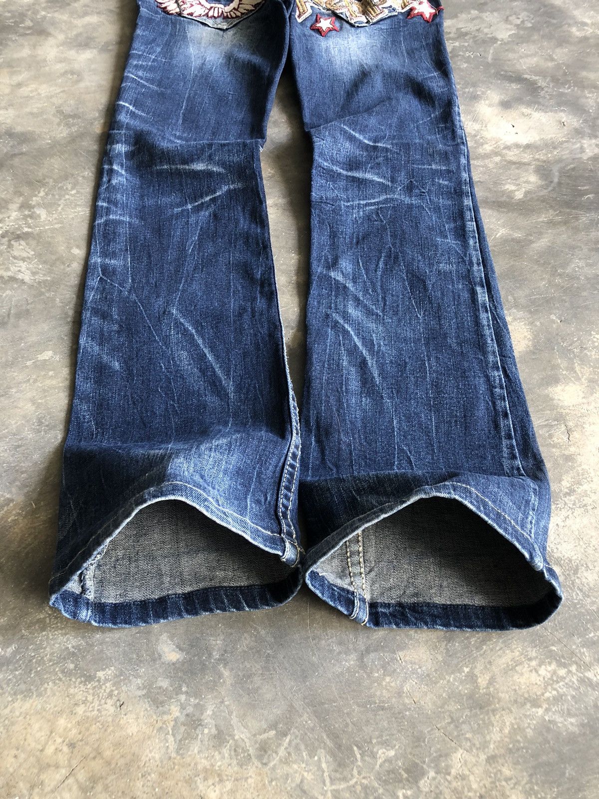 Japanese Brand Mud Max Red Papper Flared jeans Low Rise Size US 31 - 5 Thumbnail