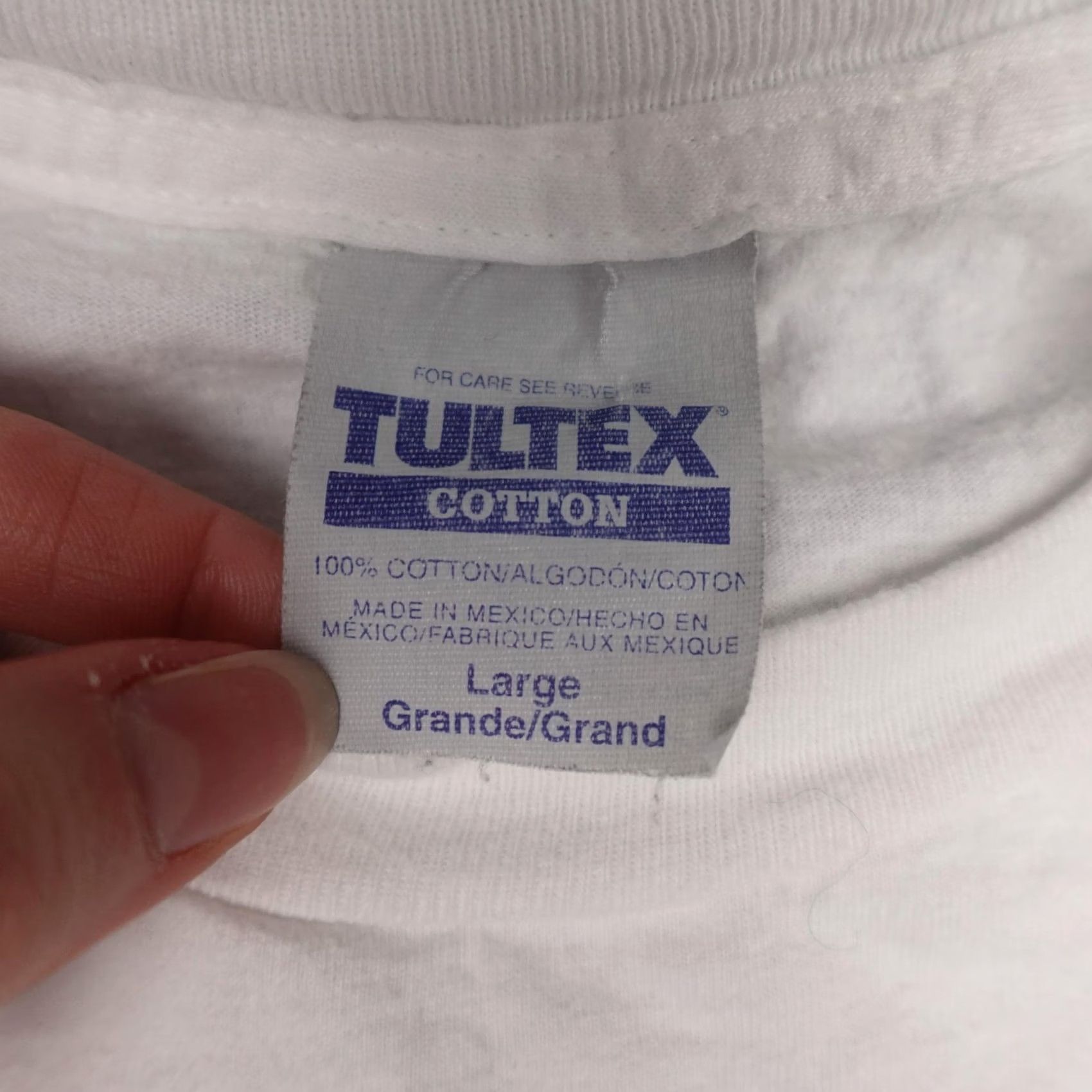 Tultex VINTAGE Mardi Gras Shirt Mens Large White Frogs Beads Festival Graphic 90s Tee Size US L / EU 52-54 / 3 - 2 Thumbnail