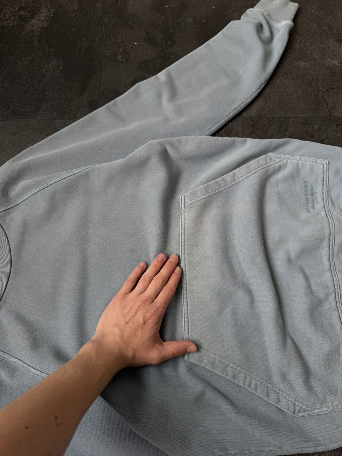 Burberry × Vintage Vintage Burberry blue sweatshirt Size US S / EU 44-46 / 1 - 4 Thumbnail