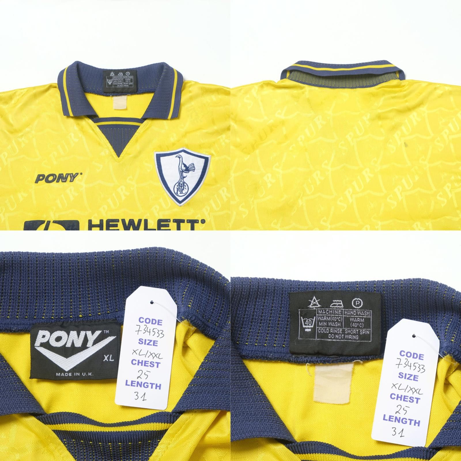 PONY 1997/99 Tottenham Hotspur Third Shirt Pony (XL) Size US XL / EU 56 / 4 - 4 Thumbnail