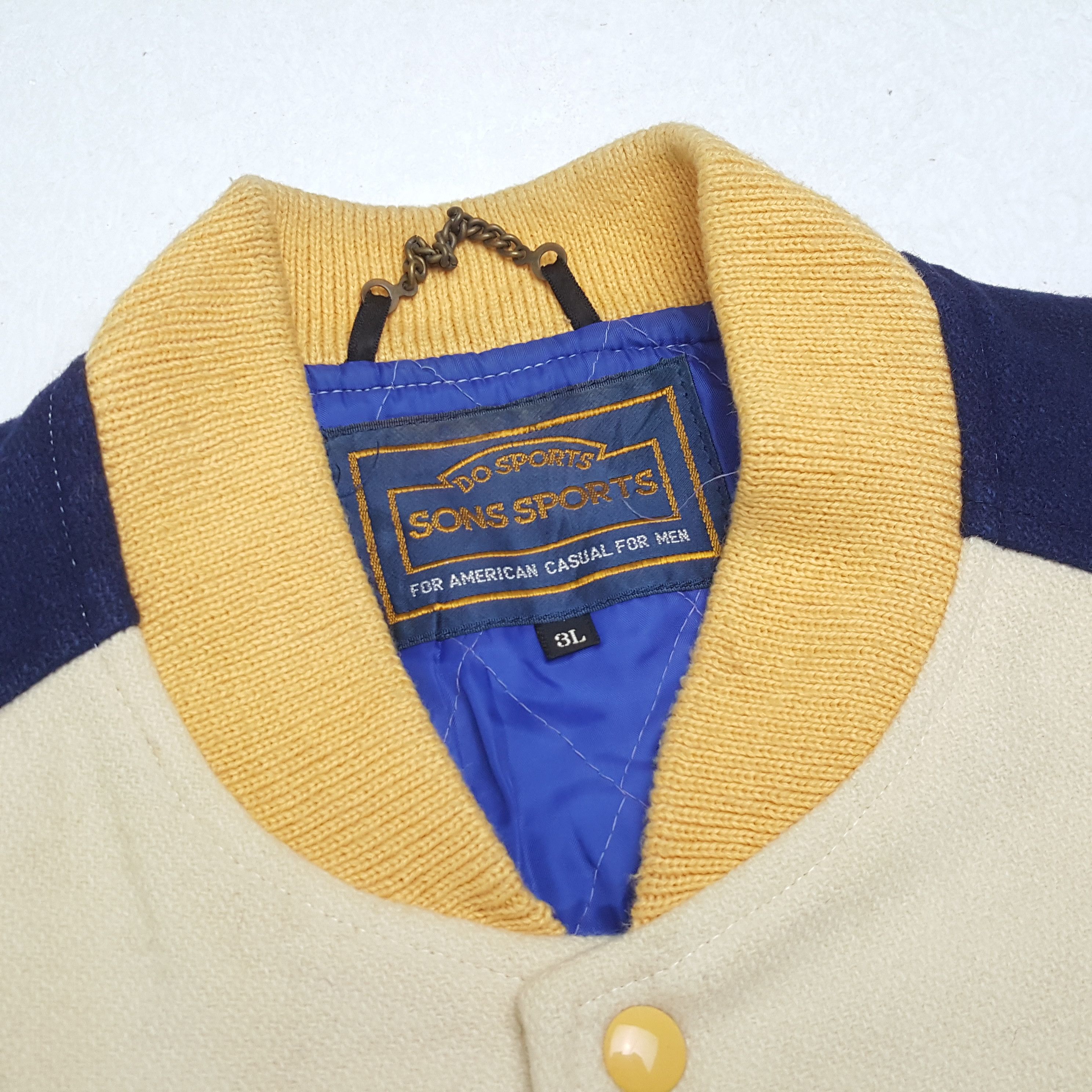 &SONS × Vintage Vintage SONS SPORT SKULL Japanese Brand Varsity Jacket Size US XL / EU 56 / 4 - 10 Thumbnail