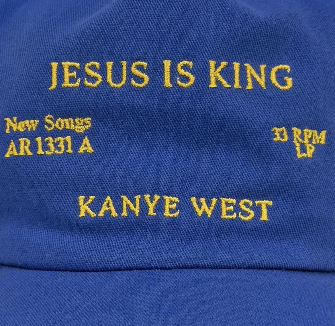 Kanye West Kanye West Jesus Is King Hat Blue Size ONE SIZE - 3 Thumbnail