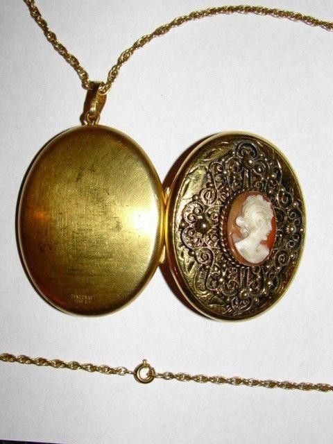 Designer Danecraft Cameo Locket Necklace Size ONE SIZE - 3 Thumbnail
