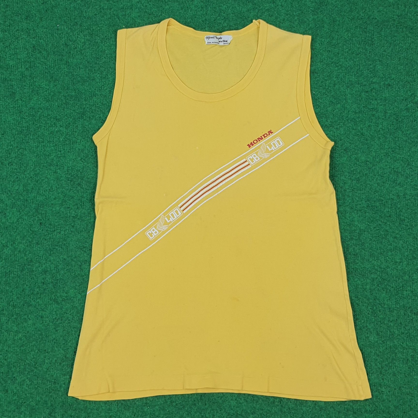 Honda × Japanese Brand × Vintage Vintage HONDA CB400 Motorbike Japanese Brand Tank Top Size US S / EU 44-46 / 1 - 1 Thumbnail