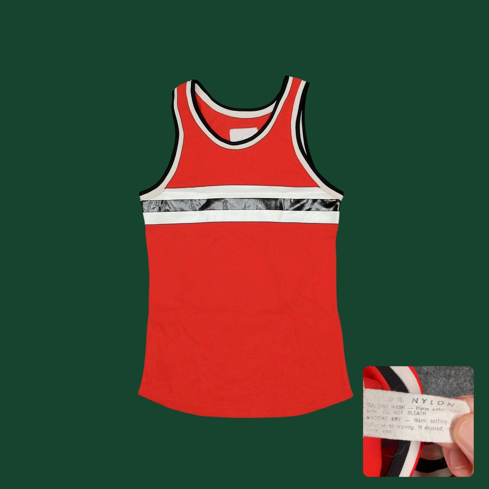 Vintage Vintage 70s Deep Armhole Nylon Track Jersey J609 Size US XS / EU 42 / 0 - 1 Thumbnail