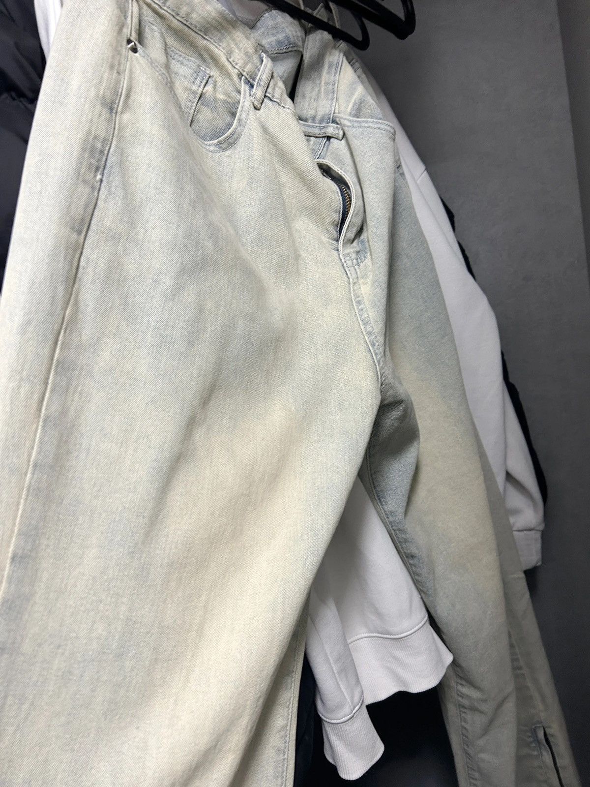 Japanese Brand × Vintage Streetwear retro y2k jeans distressed plain trousers 90’s Size US 30 / EU 46 - 9 Thumbnail