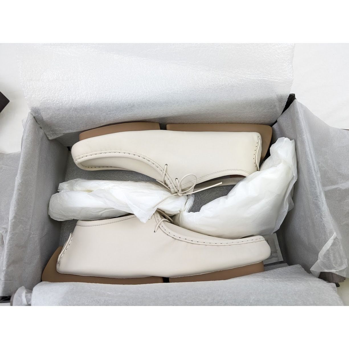 Bottega Veneta o1rshd1 Calf Pelle Scarpa Chester Shoes in Cream Size US 9 / EU 42 - 23 Thumbnail