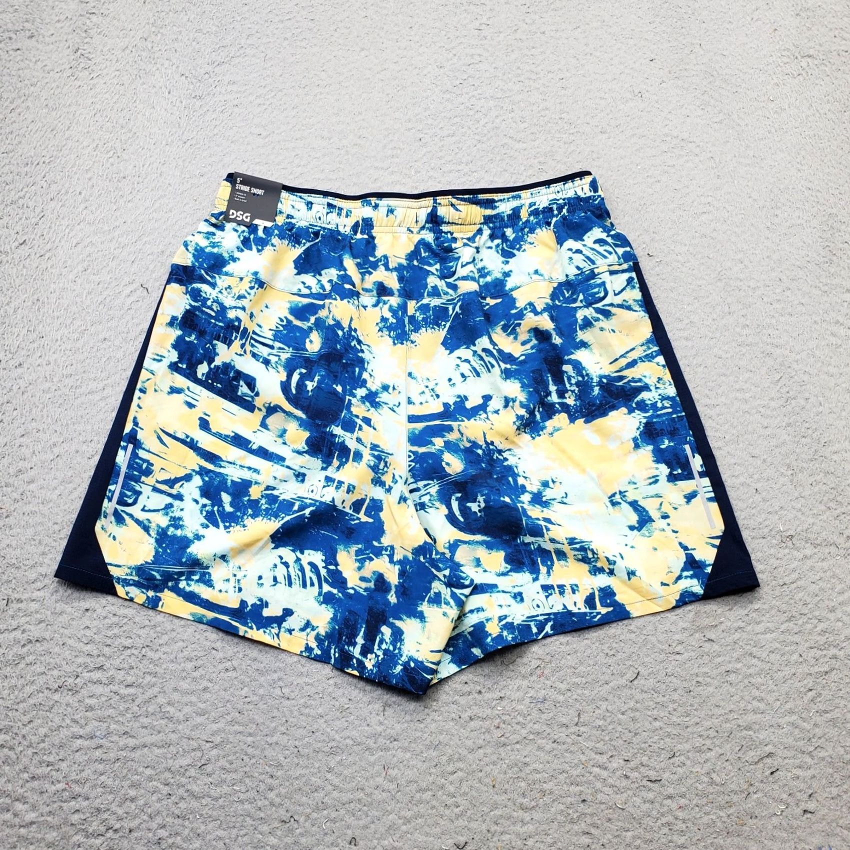 Vintage DSC Stride Shorts Mens M Multi Tie Dye Athletic Fit Stretch Brief Lined Pull On Size US 31 - 2 Thumbnail