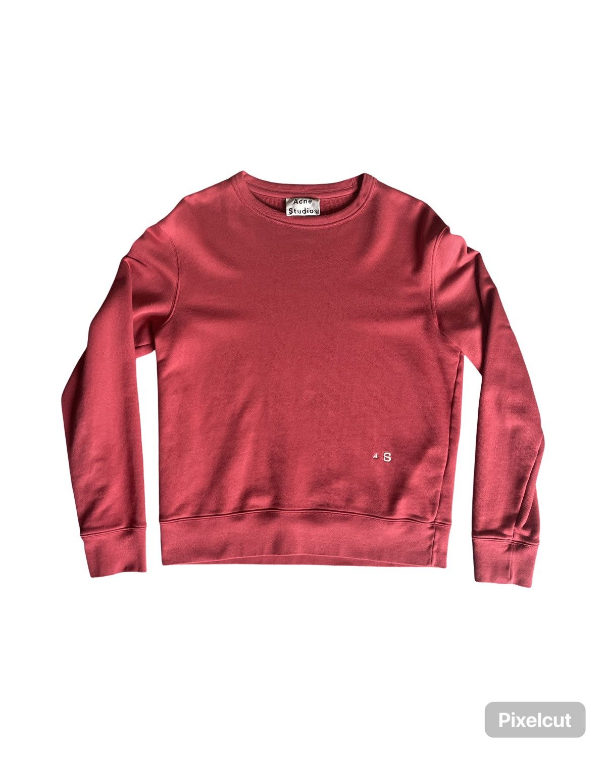 Acne Studios Acne Studios Red Washed Sweatshirt Size US M / EU 48-50 / 2 - 2 Thumbnail