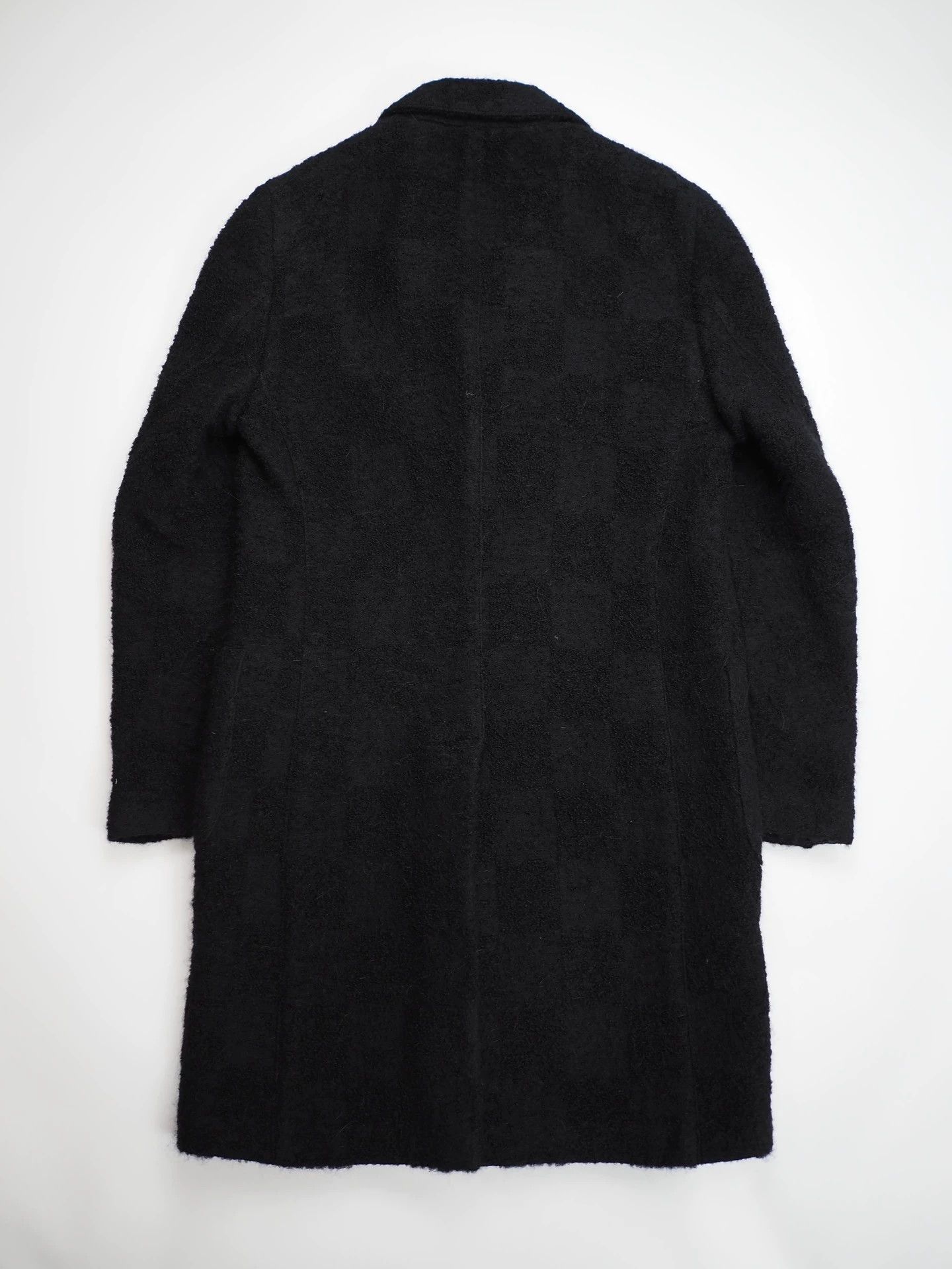 Lardini 14FW#Lardini Black Handmade Wool Blend Coat Size US S / EU 44-46 / 1 - 2 Thumbnail