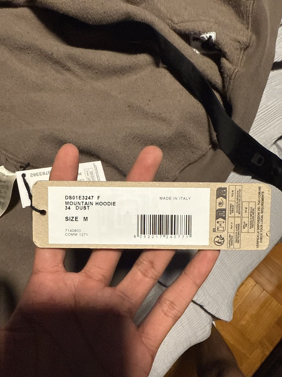 Rick Owens Rick owen mountain dust hoodie Size US M / EU 48-50 / 2 - 4 Thumbnail