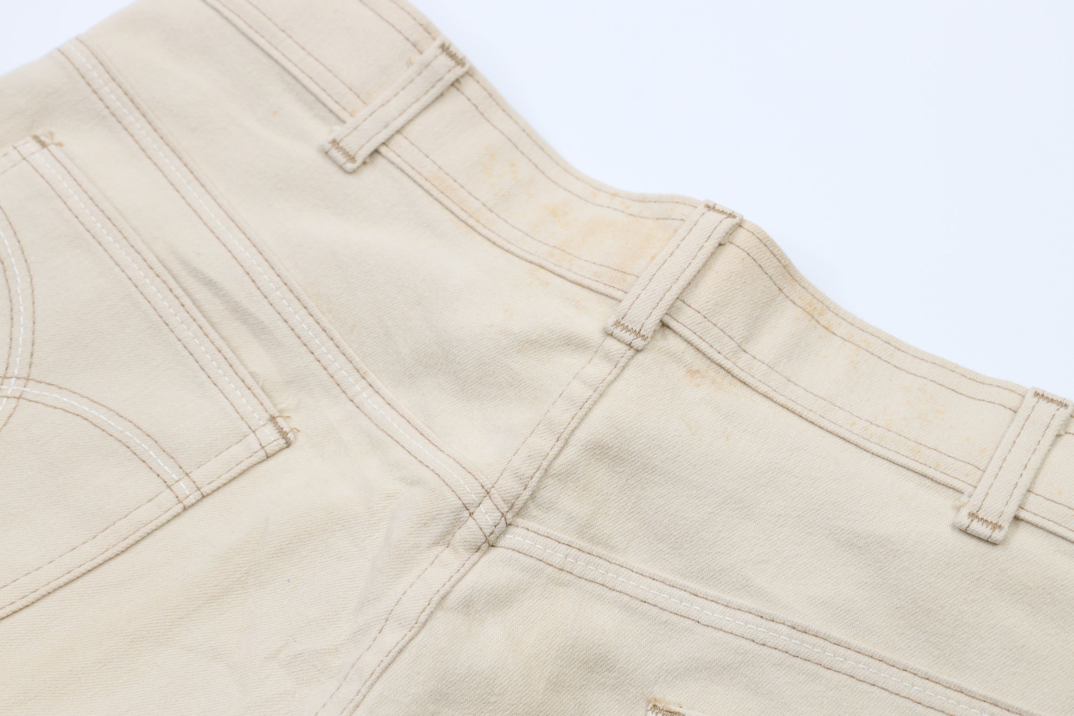 Levi's × Vintage Vintage 70s Levis Wide Leg Bell Bottoms Jeans Cream USA Size US 34 / EU 50 - 17 Thumbnail