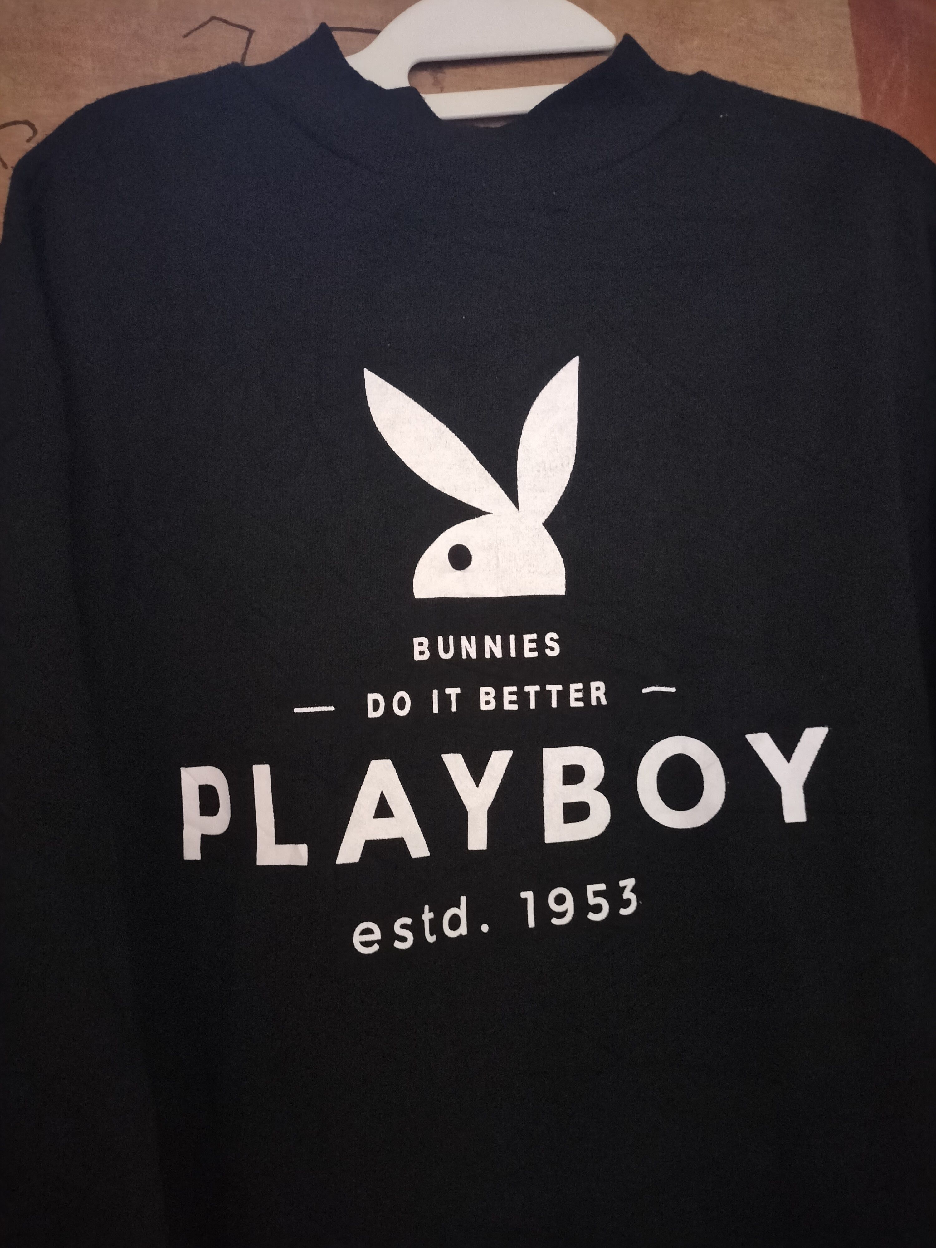 Playboy Vintage Playboy longtrench sweatshirt Black colour street Size US L / EU 52-54 / 3 - 7 Thumbnail