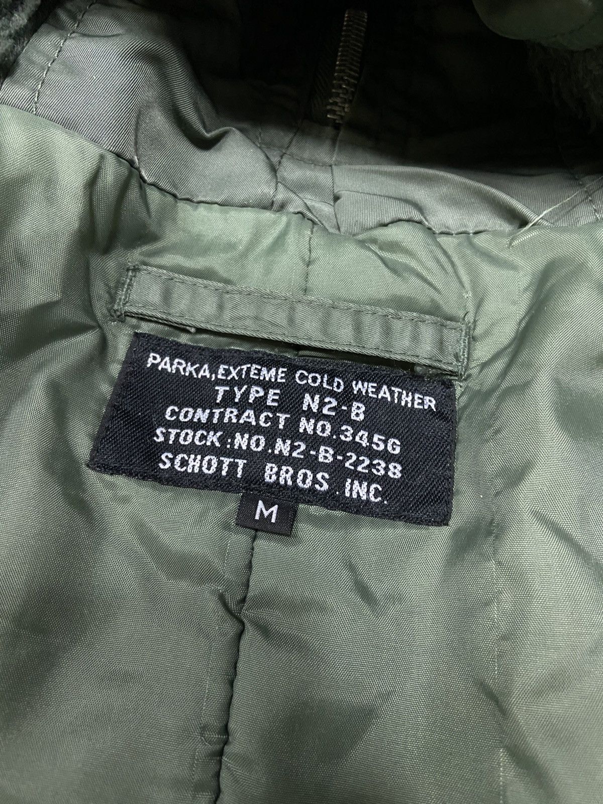 Schott Schott n2b fur hood bomber zip Size US M / EU 48-50 / 2 - 8 Thumbnail