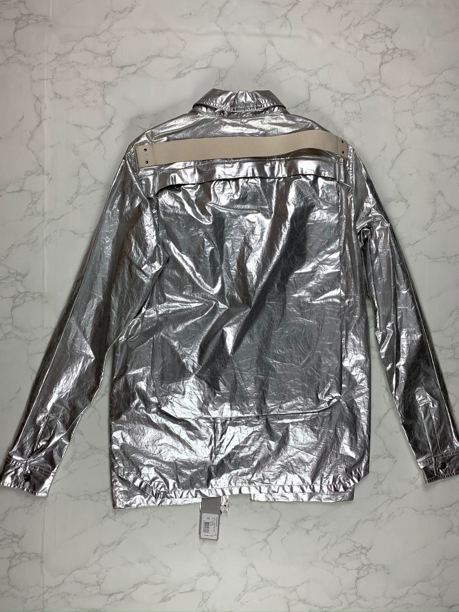 Rick Owens × Rick Owens Drkshdw 🔥75% OFF🔥 [SALE] Rick Owens Silver Cargo Pocket Overshirt Size US S / EU 44-46 / 1 - 14 Thumbnail