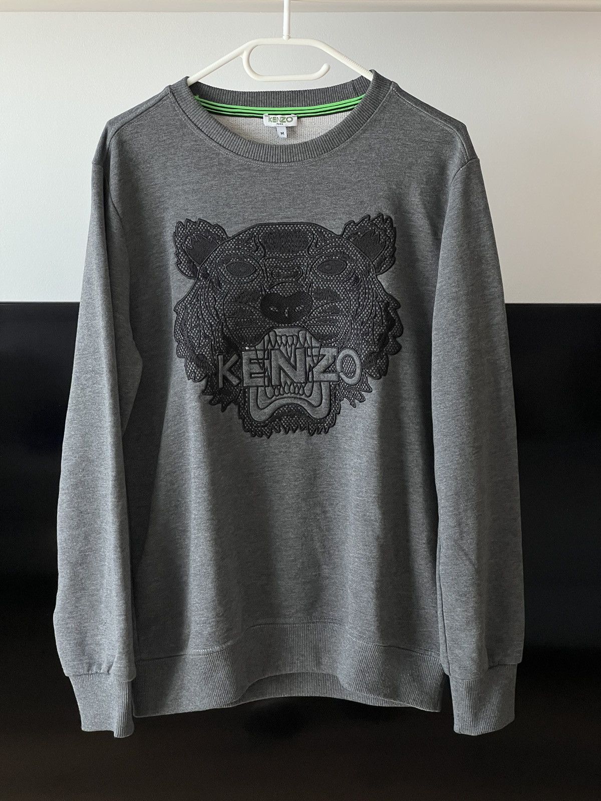 Kenzo 🔥 Kenzo big logo dark grey sweatshirt mens S Size US S / EU 44-46 / 1 - 1 Thumbnail
