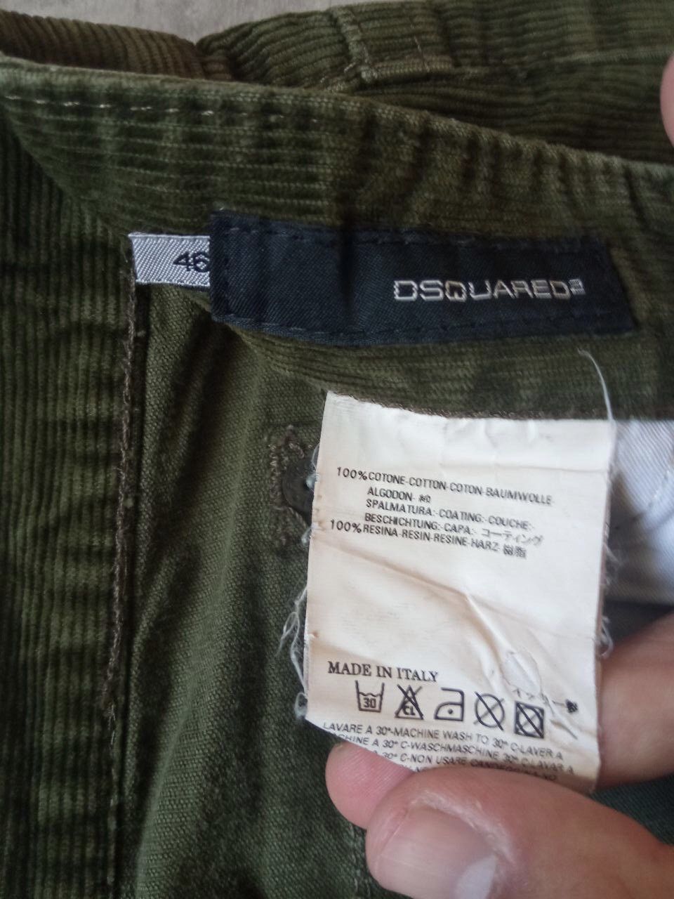 Dsquared2 Corduroy pants Size 46R - 6 Thumbnail
