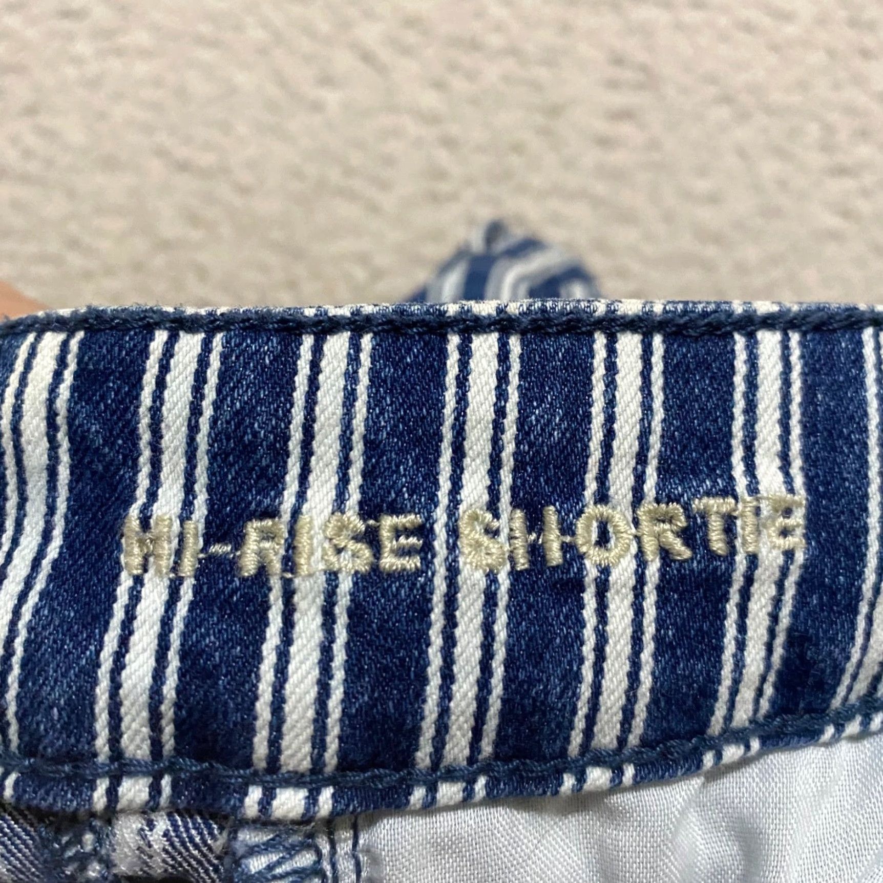 American Eagle Outfitters American Eagle Outfitters Shorts Denim 2 Blue Striped High Rise 2 in Inseam Womens Regular Size 2 Cotton Polyester Spandex 5-Pocket Size 26" / US 2 / IT 38 - 4 Thumbnail