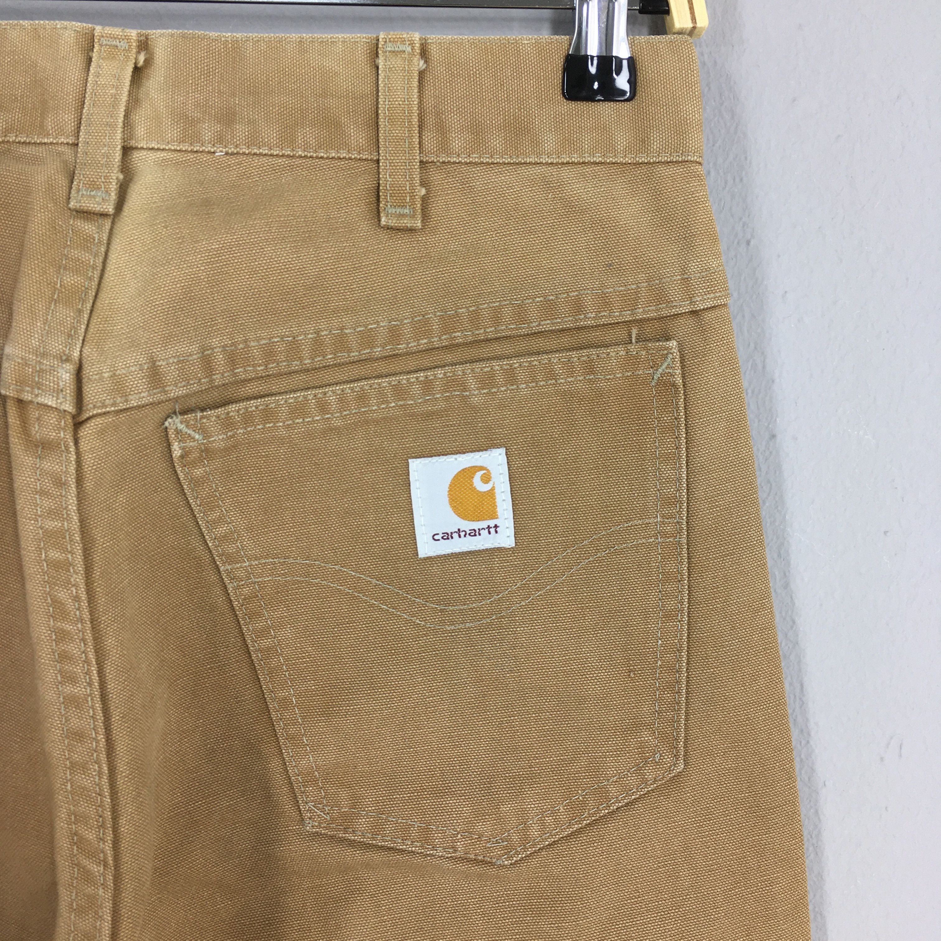 Carhartt Size 28x23Vintage 1980s Carhartt Carpenter Beige Jeans S429 Size US 28 / EU 44 - 11 Thumbnail