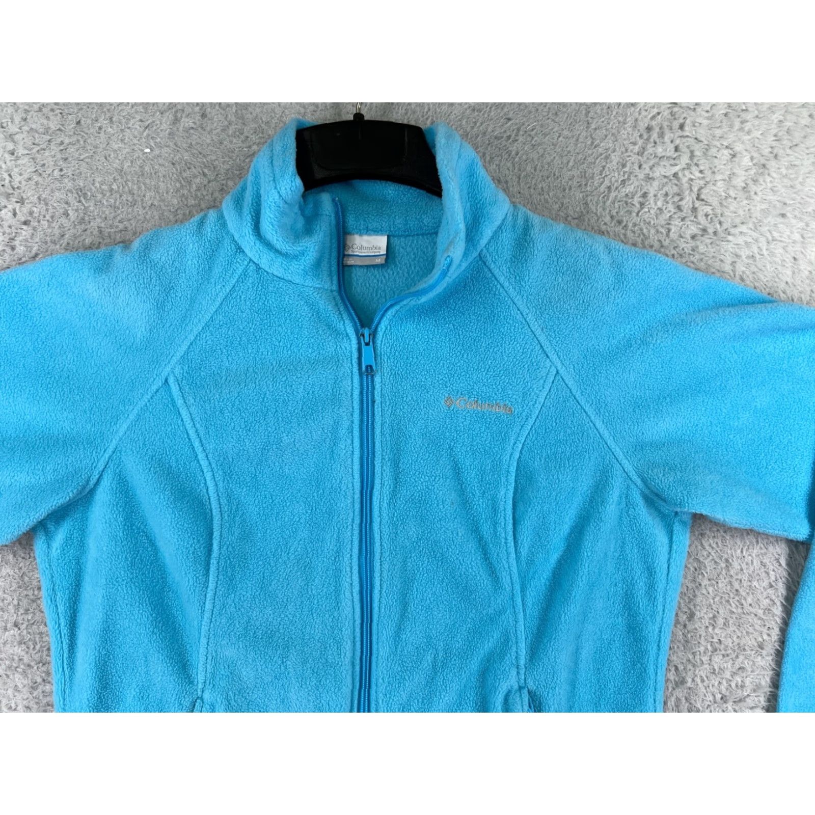 Vintage Columbia Jacket Womens Blue Full Zip 100% Polyester Outdoor Fleece All Seasons Regular Size M Lightweight Zip Size M / US 6-8 / IT 42-44 - 7 Thumbnail