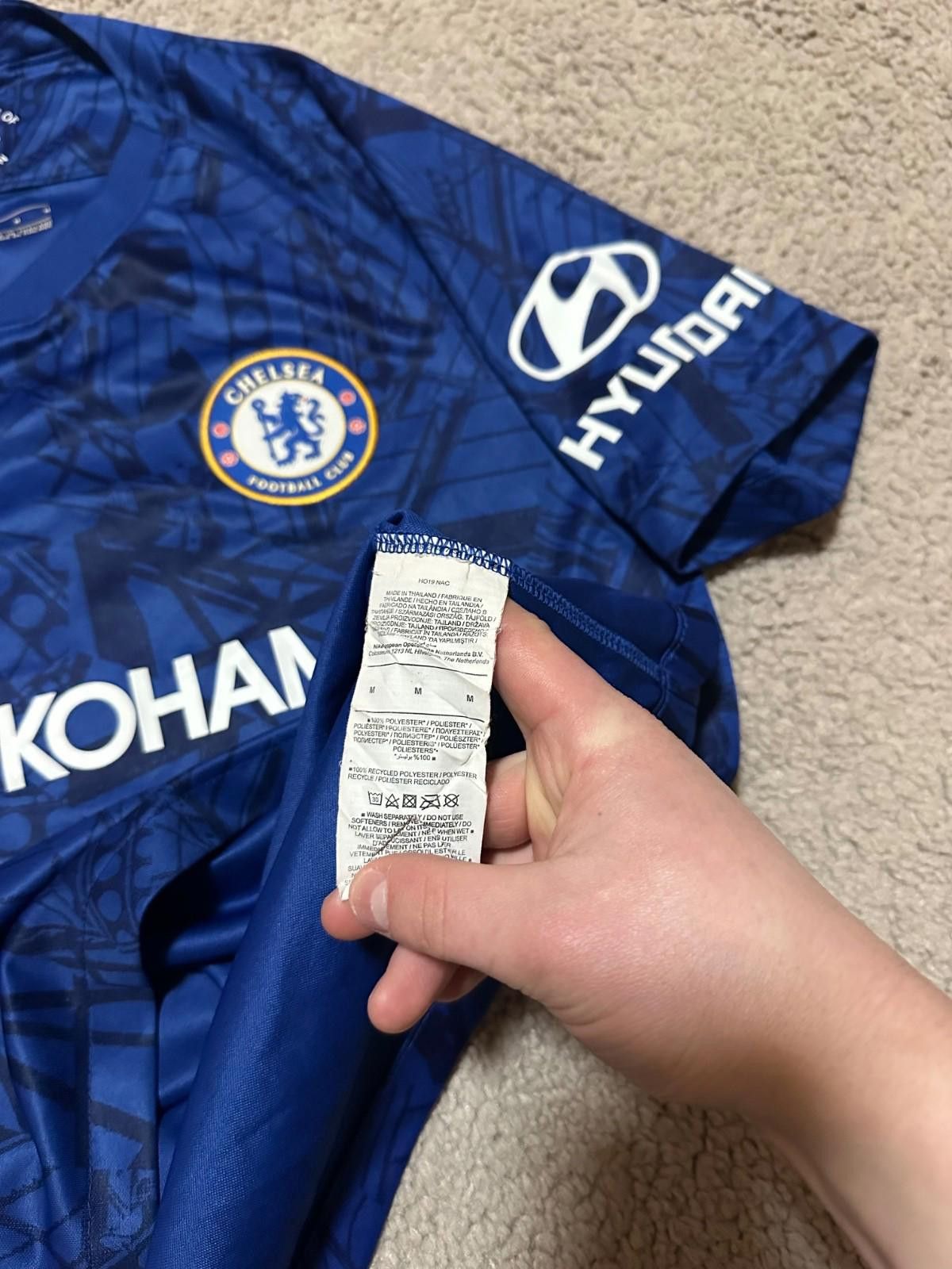 Nike Nike CHELSEA 2019 2020 Home Football Shirt Soccer Jersey #10 Size US M / EU 48-50 / 2 - 6 Thumbnail