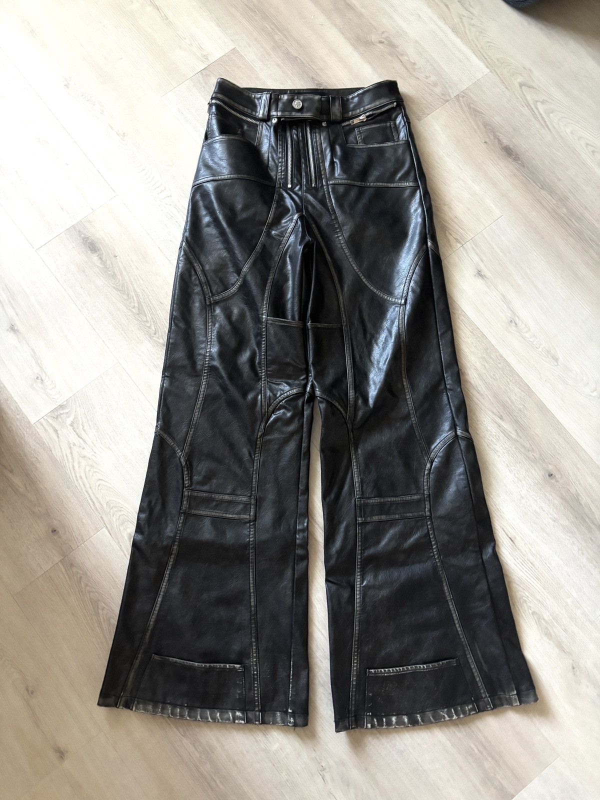 Other Ranger Cartel flared leather pants | Grailed