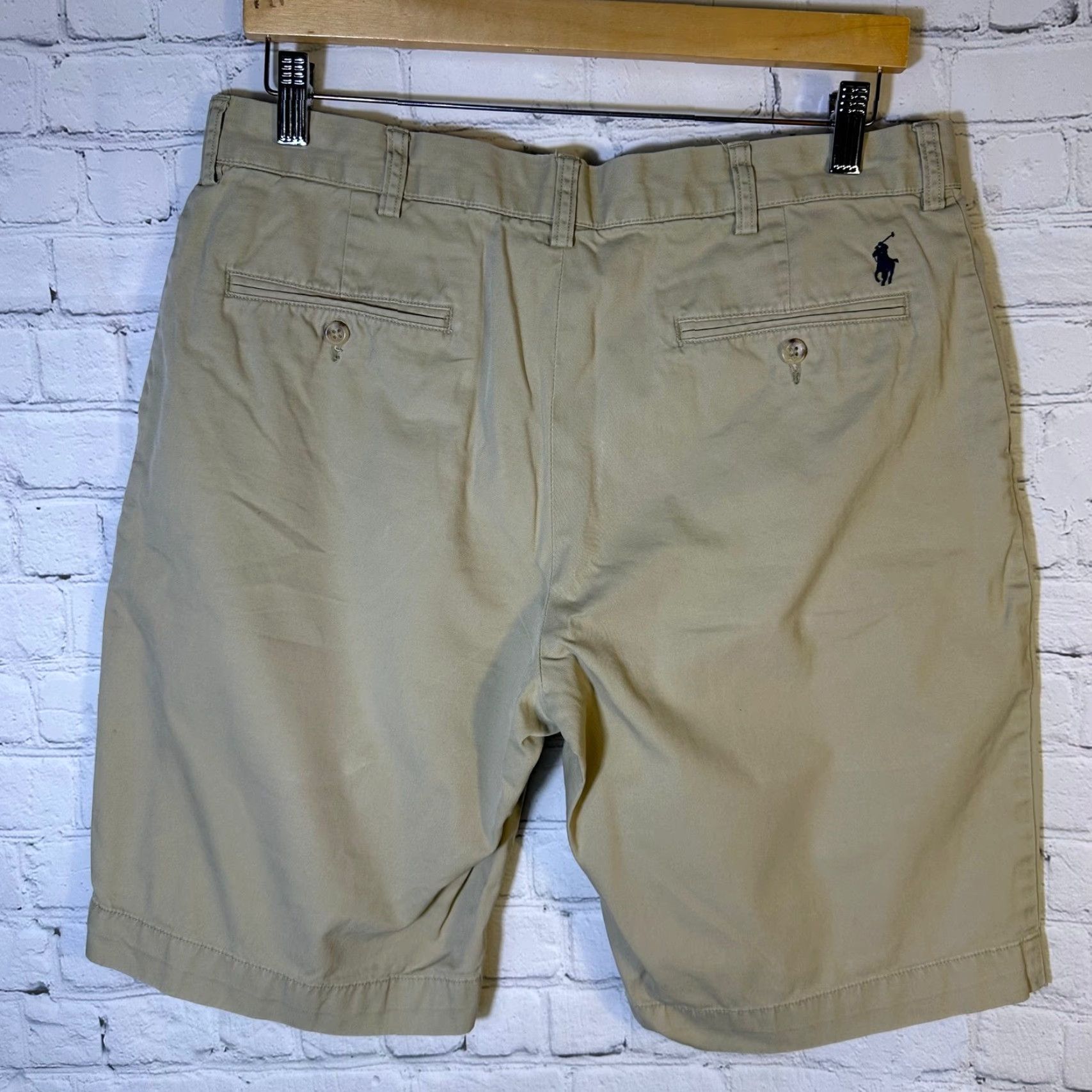 Polo Ralph Lauren Polo Ralph Lauren Mens Chino Shorts 34 Inseam 9 Cotton Twill Khaki Tan Beige 100% Regular Zip Front Embroidered Pony Logo Chino Casual Vintage No Size US S / EU 44-46 / 1 - 6 Thumbnail