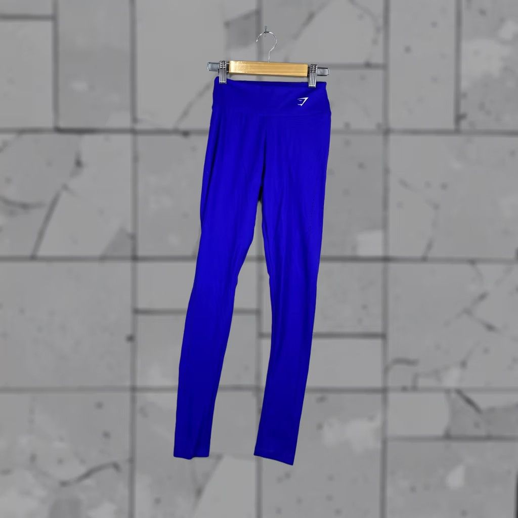 Gymshark Gymshark Leggings Women XS Blue High Waisted Dry Activewear Size 26" / US 2 / IT 38 - 1 Thumbnail