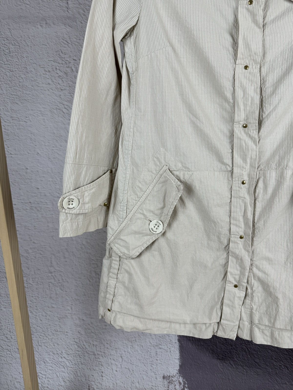 Burberry Thomas Burberry striped cotton lightweight trench coat Size XS / US 0-2 / IT 36-38 - 6 Thumbnail