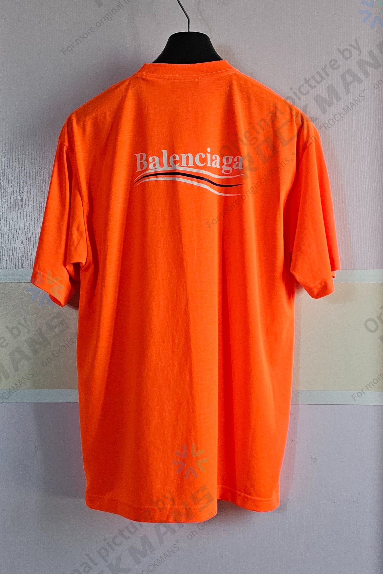 Balenciaga Balenciaga Orange Orpolitical Campaign Oversize T shirts XS Size US XS / EU 42 / 0 - 6 Thumbnail