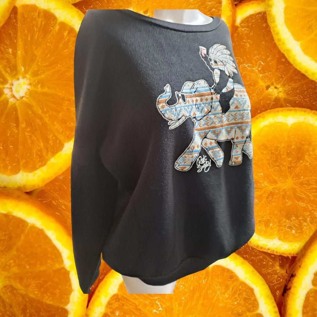 Riot Society Riot Society Drinking Bear on Elephant Aztec Design Sweatshi Size US L / EU 52-54 / 3 - 6 Thumbnail
