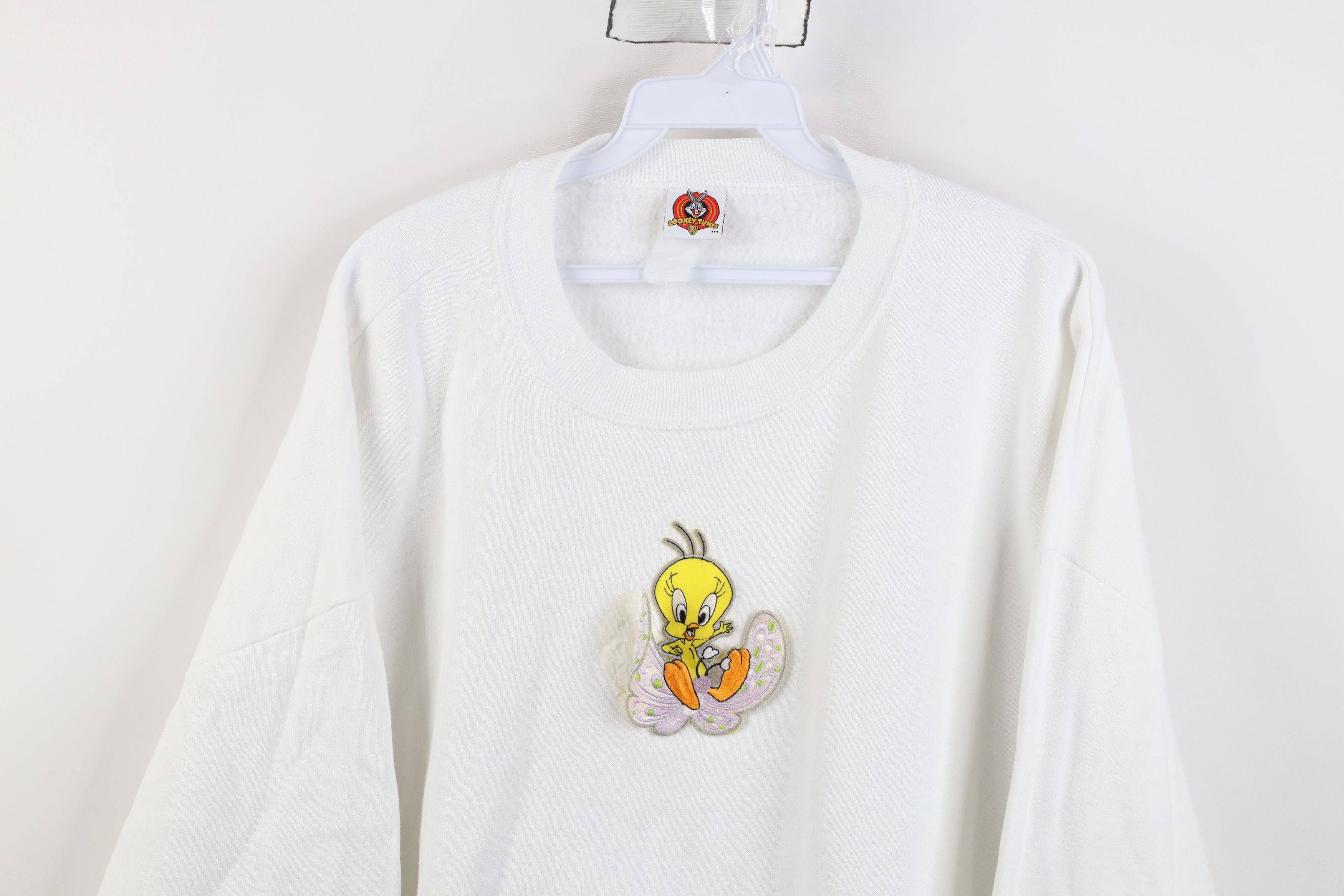 Vintage Vintage 90s Looney Tunes Butterfly Tweety Bird Sweatshirt Size XXL / US 16-18 / IT 52-54 - 2 Thumbnail