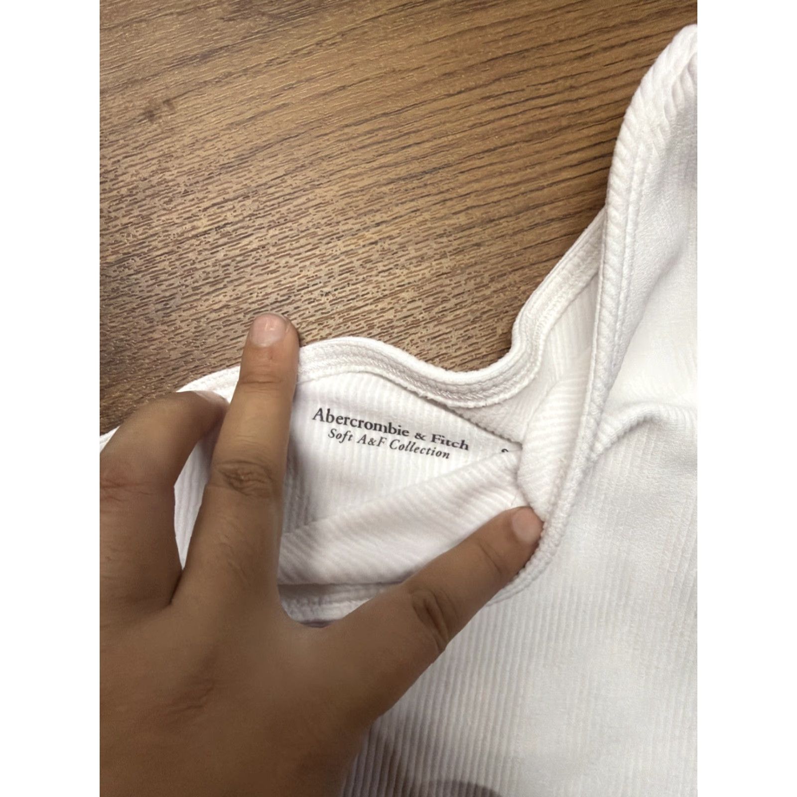 Abercrombie & Fitch Abercrombie & Fitch Women's Tank One Shoulder White Medium S Size S / US 4 / IT 40 - 2 Thumbnail