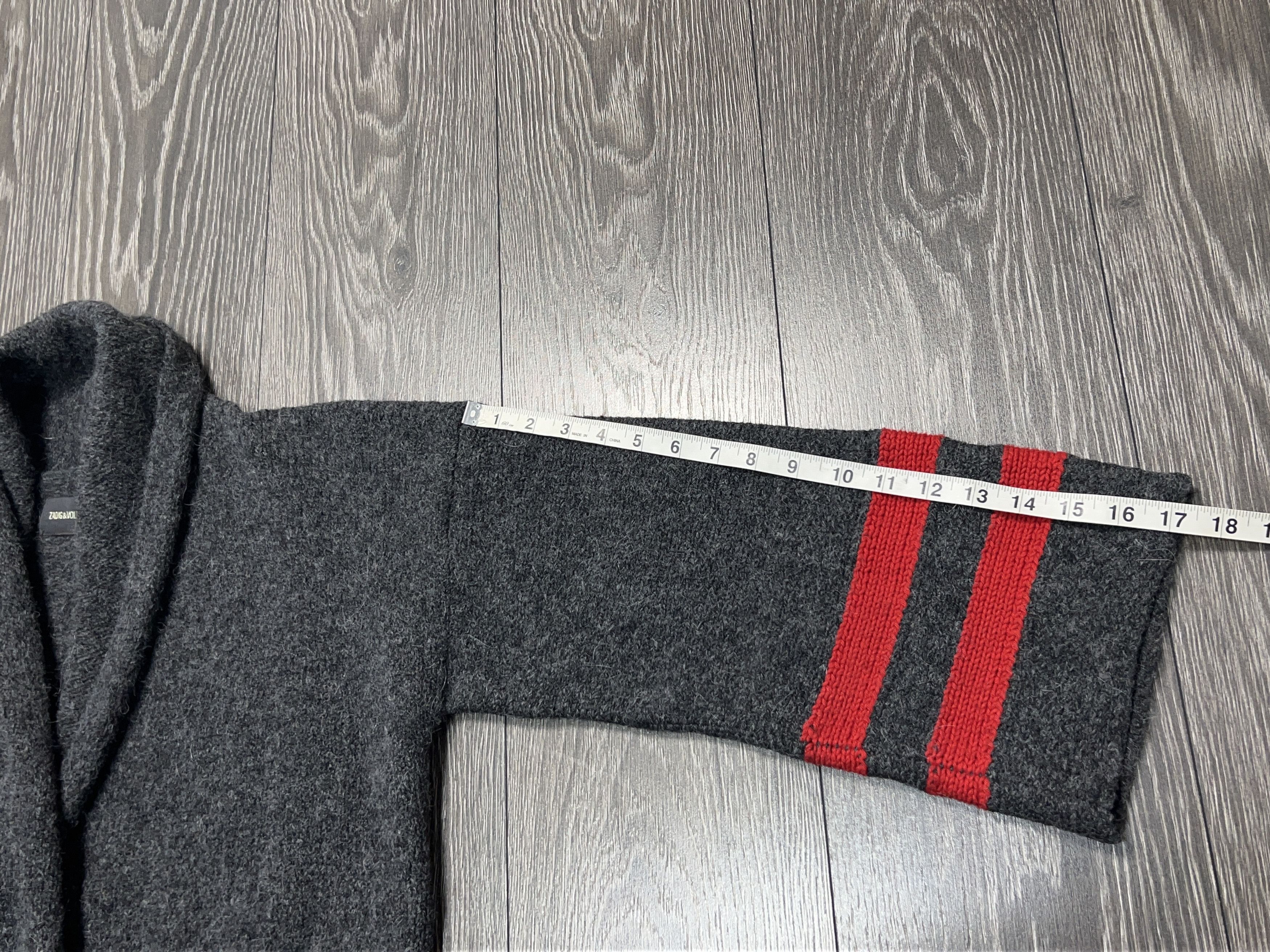 Zadig & Voltaire MIA BWN Gray Open Cardigan Sweater Alpaca Wool Size XS/S Size S / US 4 / IT 40 - 9 Thumbnail