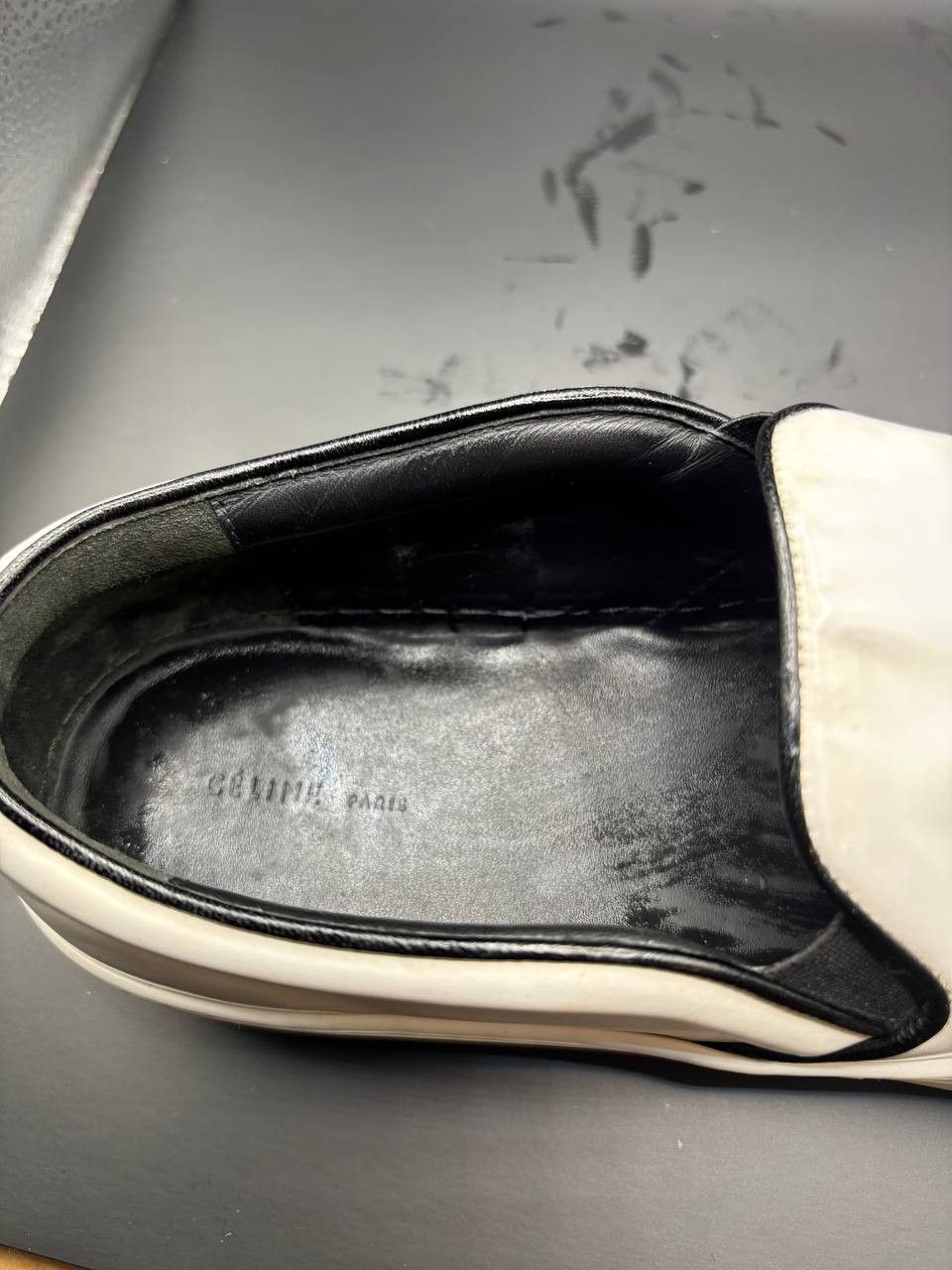 Celine Celine Phoebe Philo White Leather Skate Slip-Ons Size 41 Size US 8 / EU 41 - 12 Thumbnail