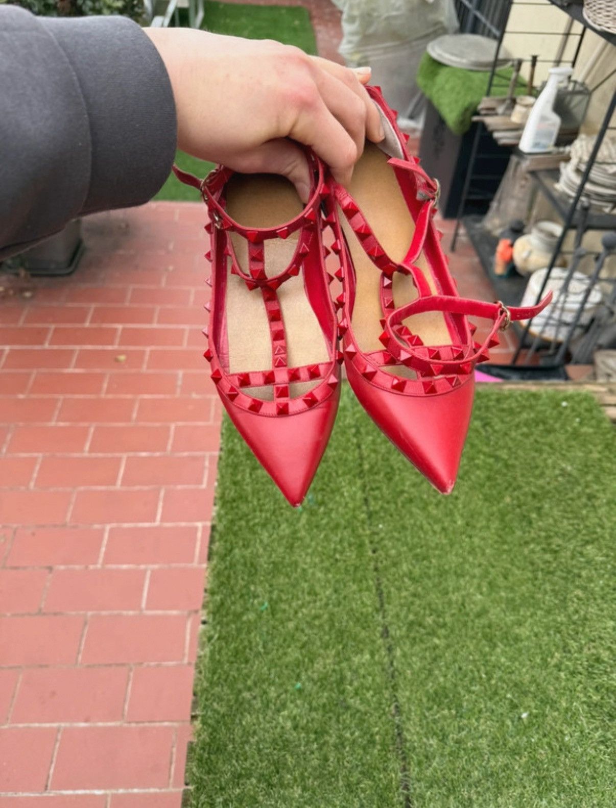 Valentino Ballerino Valentino Rockstud Size US 9 / IT 39 - 12 Thumbnail