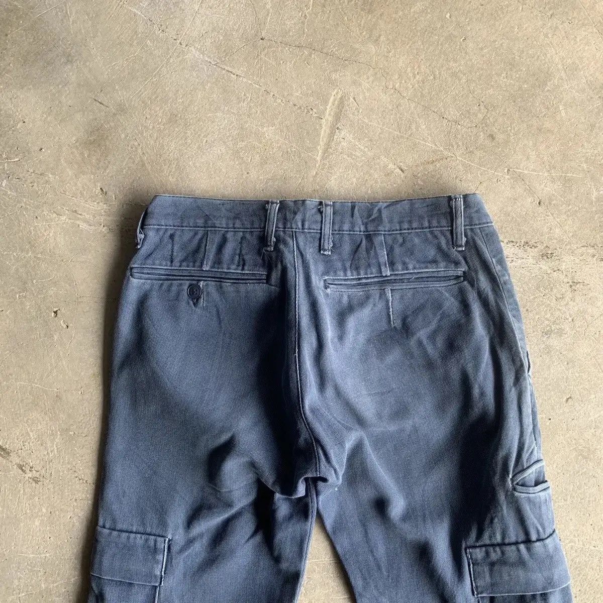 CABANE de ZUCCa HOT ITEM 💥Zucca Travail Duck Canvas Trouser Navy Cargo Pants Size US 29 - 13 Thumbnail