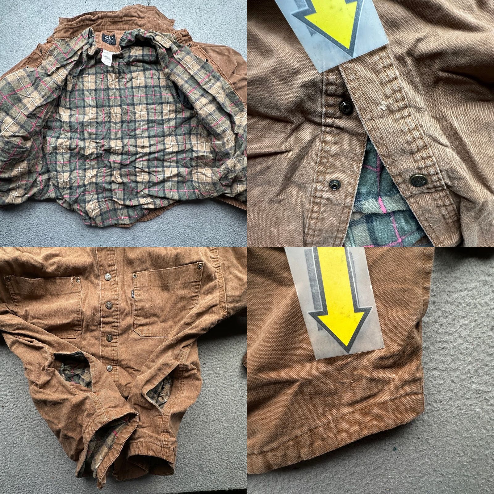 CO Lakin McKey Trading Co Key Flannel Lined Duck Canvas Shirt Shacket Brown Pocket Shacket Shirt Shacket Brown L Linen? Size US L / EU 52-54 / 3 - 8 Thumbnail