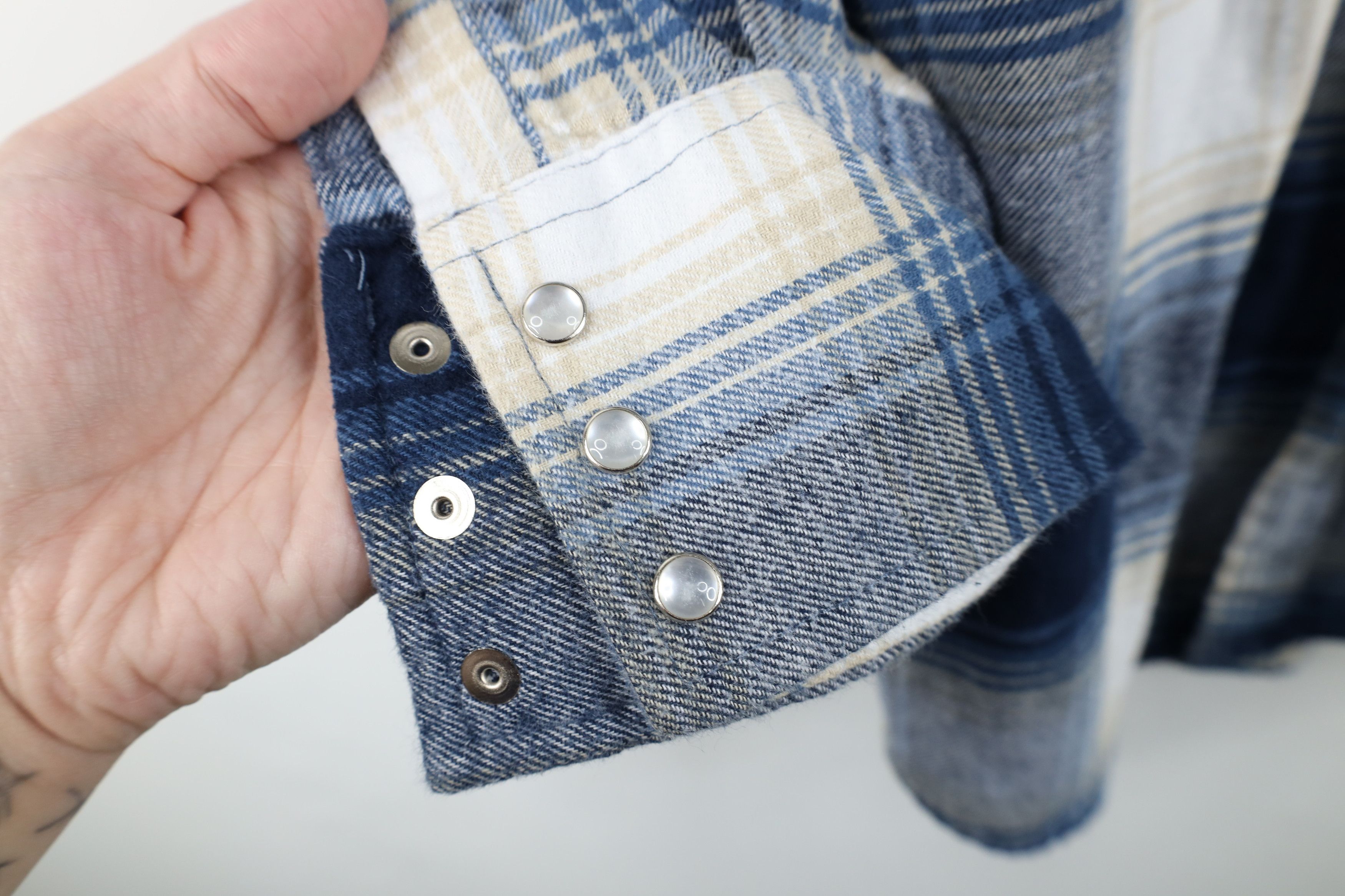 Vintage Vintage 90s Streetwear Rodeo Flannel Button Shirt Plaid Size US L / EU 52-54 / 3 - 5 Thumbnail