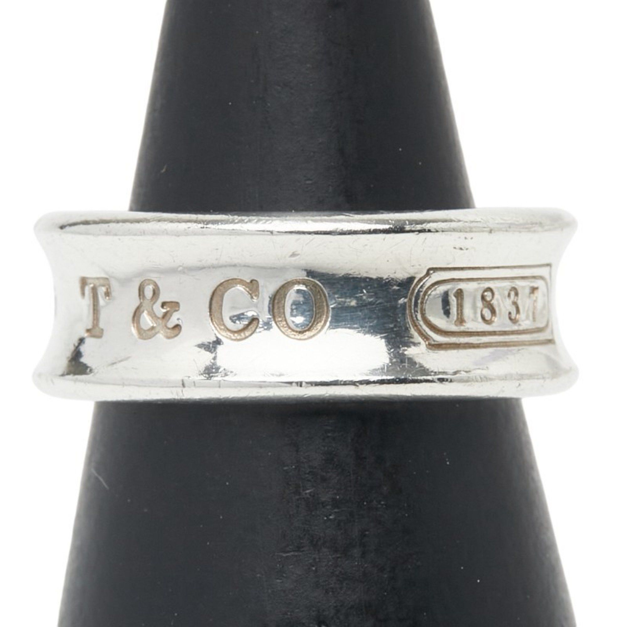 Tiffany & Co. 1837 Narrow Ring 925 Sterling Silver Women's