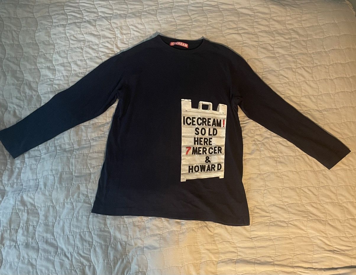Cactus Plant Flea Market CPFM x Icecream NYC exclusive ls tee navy Size US M / EU 48-50 / 2 - 1 Thumbnail