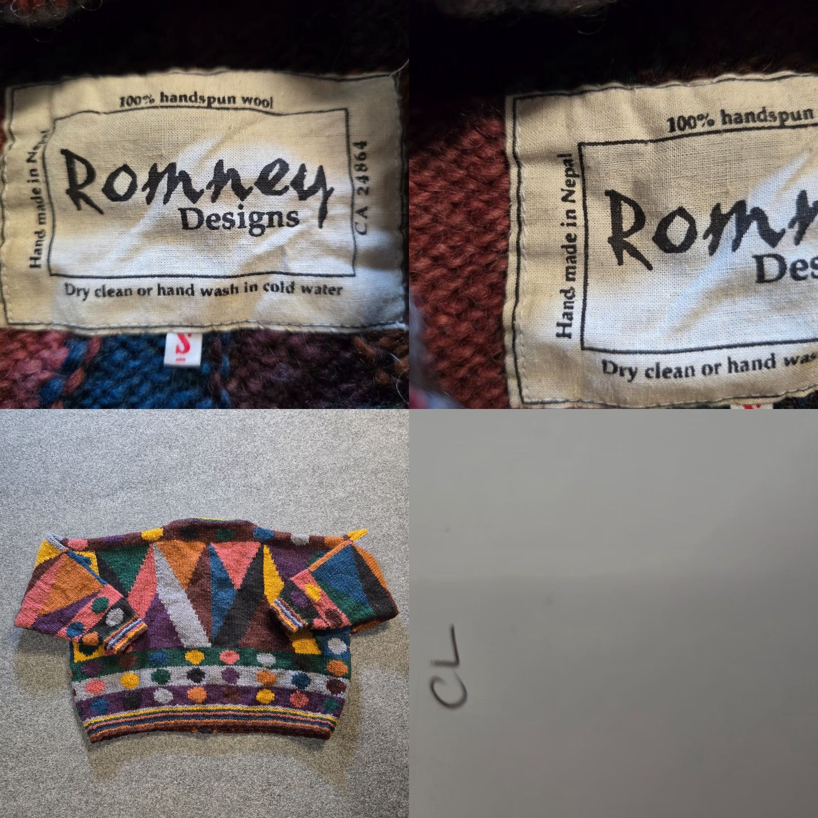 Vintage VINTAGE Romney Designs Sweater Cardigan Women Size S Pink Handspun Wool Nepal Heavyweight Geometric Knit Long Sleeve Round Neck Casual Size S / US 4 / IT 40 - 8 Thumbnail