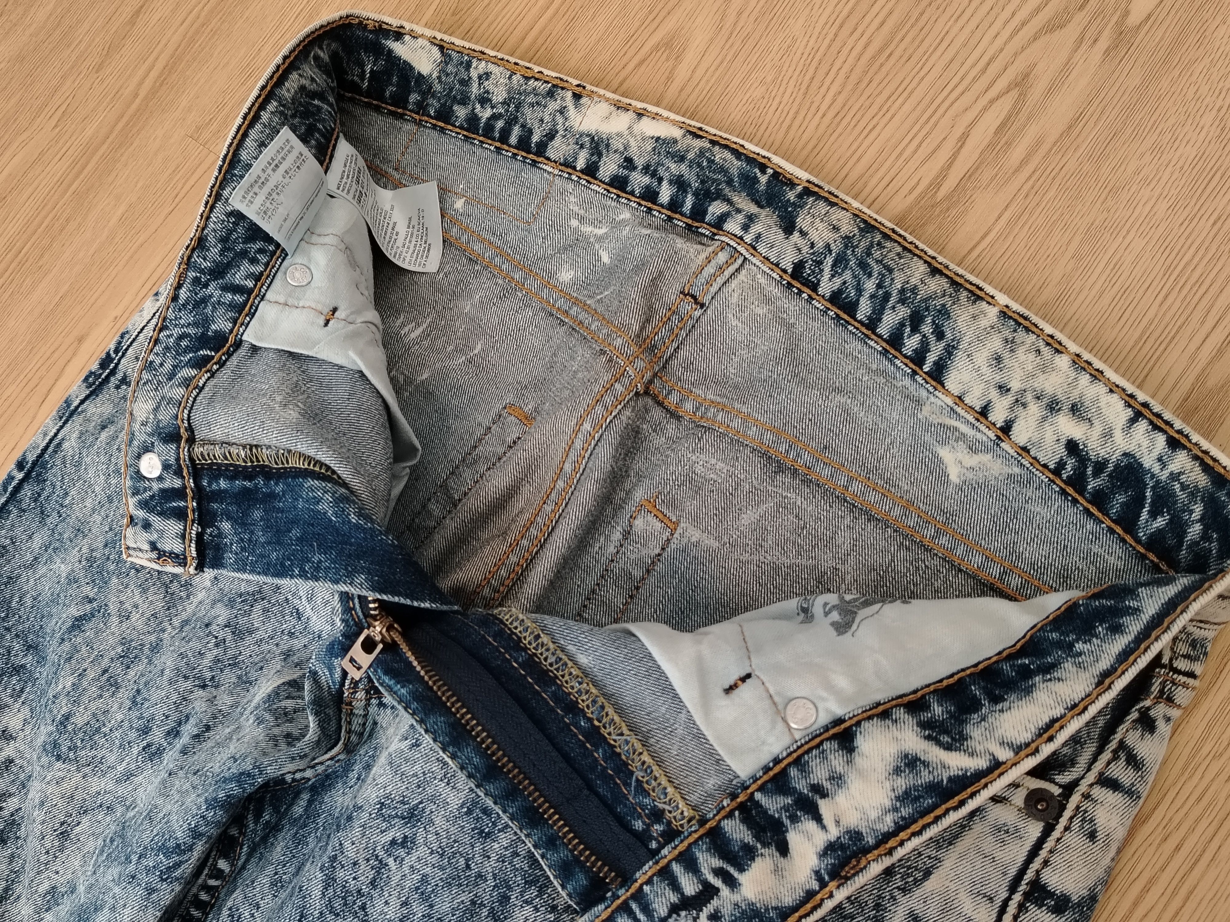Levi's × Vintage Levis 512 Taper Jeans Acid Wash Vintage Size US 33 - 13 Thumbnail