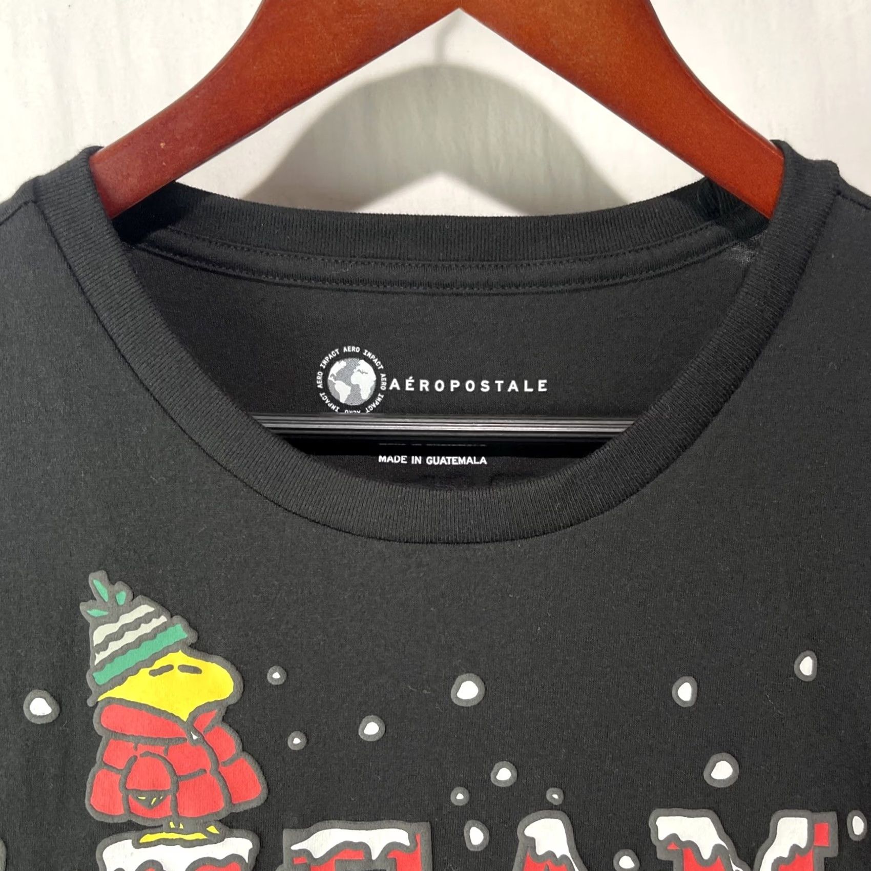 Aeropostale Snoopy Shirt Mens Large Peanuts Woodstock Aeropostale Holidays Christmas Adult Size US L / EU 52-54 / 3 - 6 Thumbnail