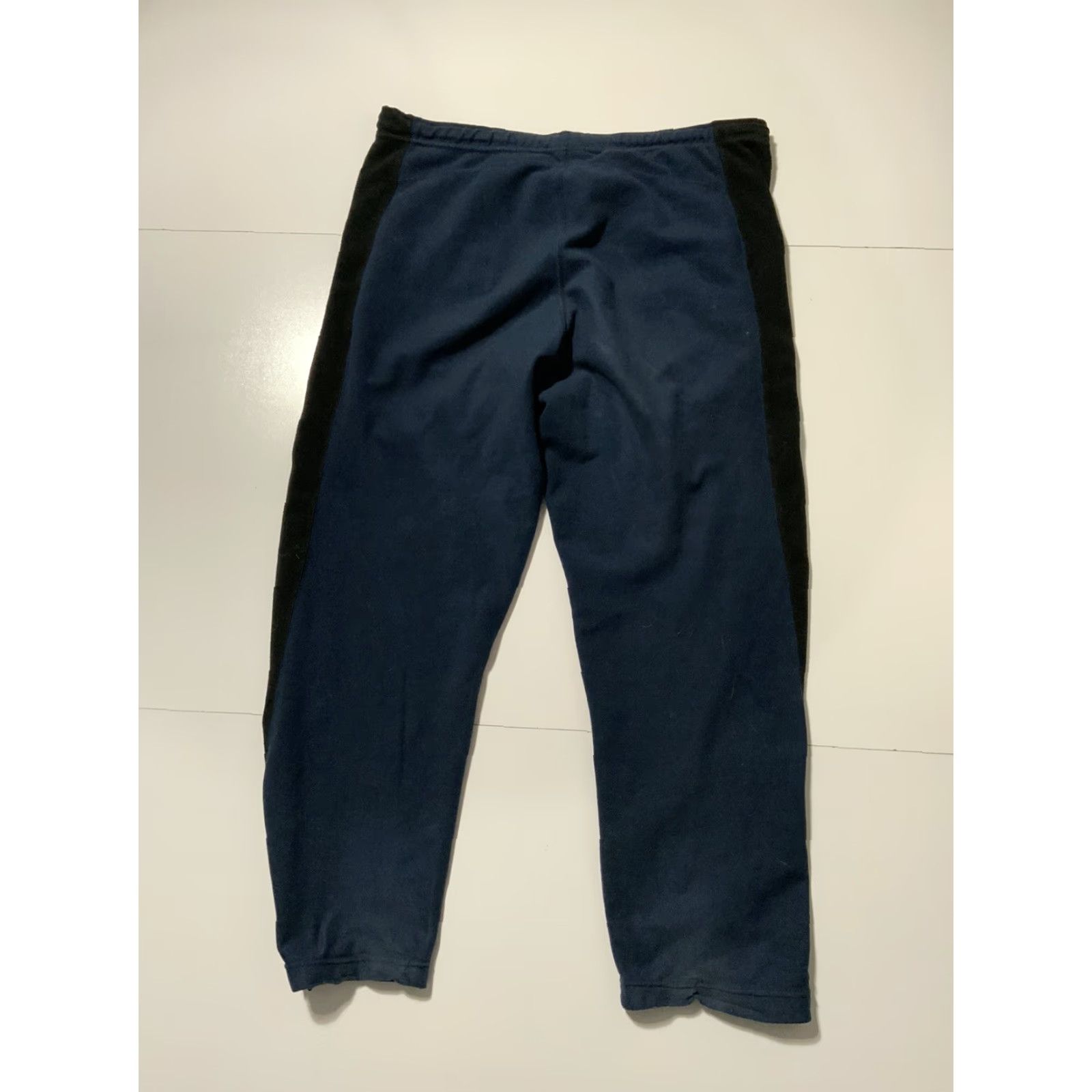 Nike VINTAGE Nike Sportswear Fleece Sweatpants Blues/Black Outdoor Track Sz. L Mens Size US 33 - 3 Thumbnail